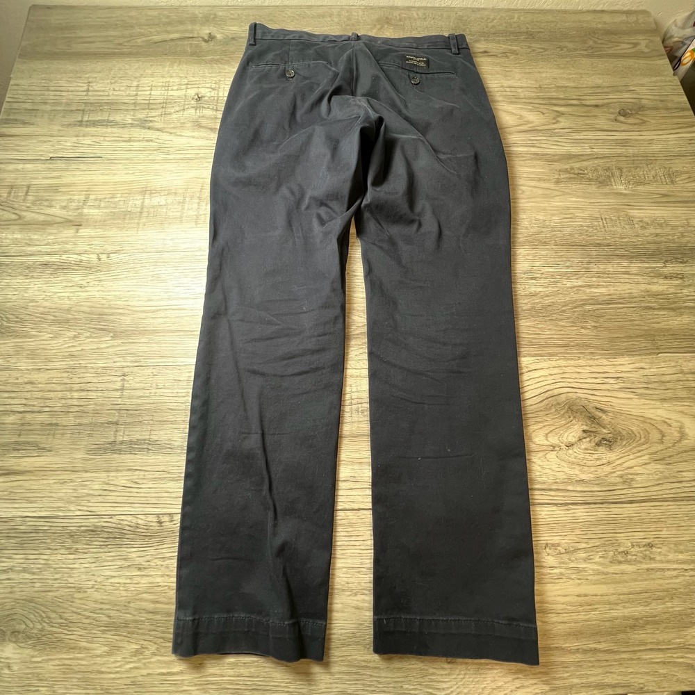 Banana Republic Aiden Slim Fit Mens 32x30 Navy Blue Chino Pants Stretch Cotton